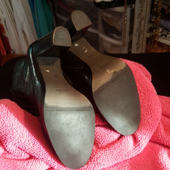 JOAN & DAVID ♡ CIRCA (C Jaggie) Soft Black Italian Leather Heeled Boots 5.5 - Picture 8 of 16